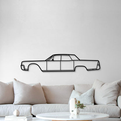 Laser‑cut steel 1961 Continental wall art – textured matte decor, ready‑to‑hang, perfect for home or office 