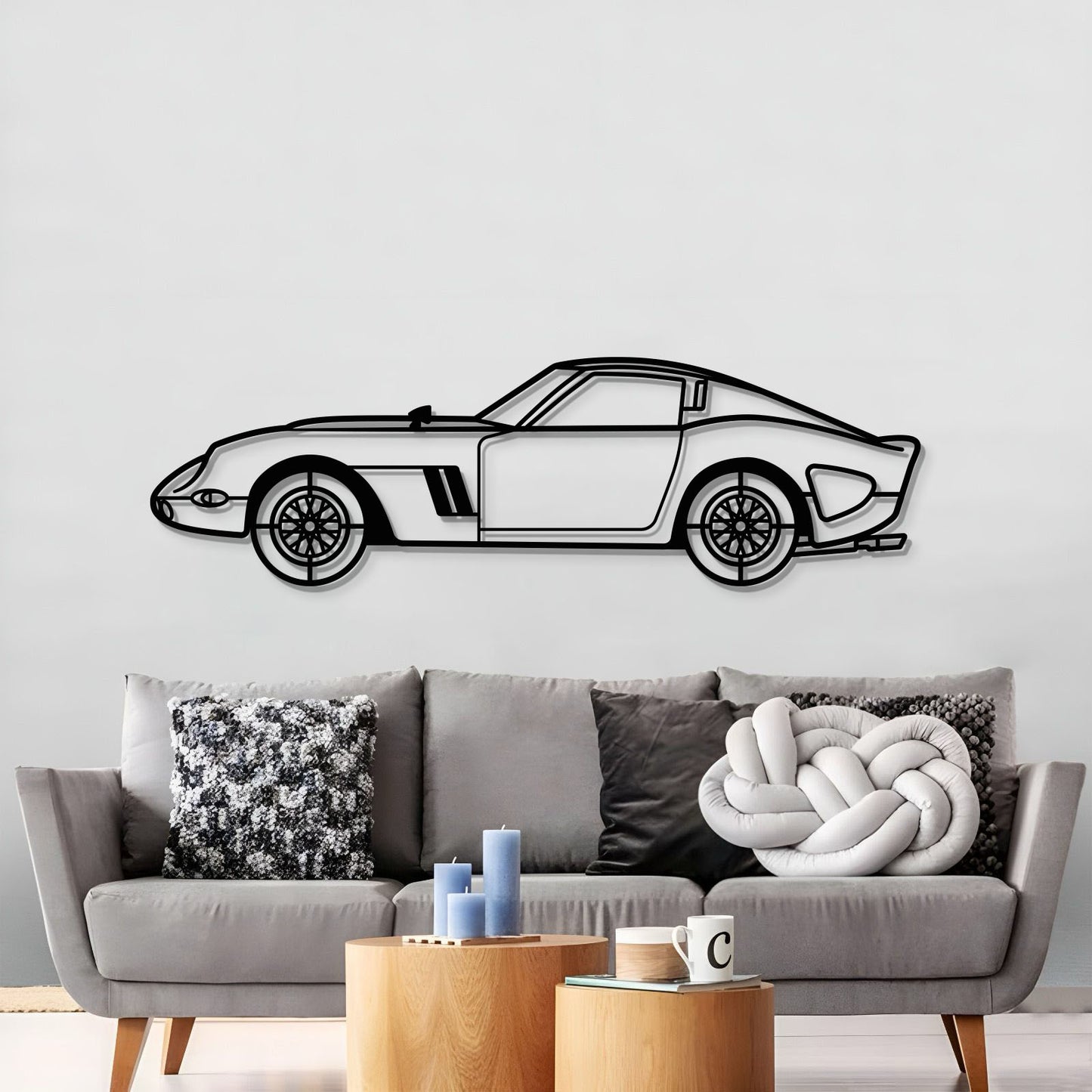 1962 250 GTO Metal Car Wall Art - MT0064