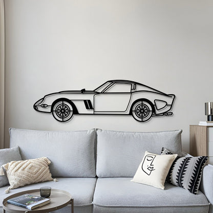 1962 250 GTO Metal Car Wall Art - MT0064