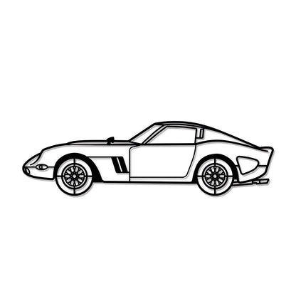 1962 250 GTO Metal Car Wall Art - MT0064