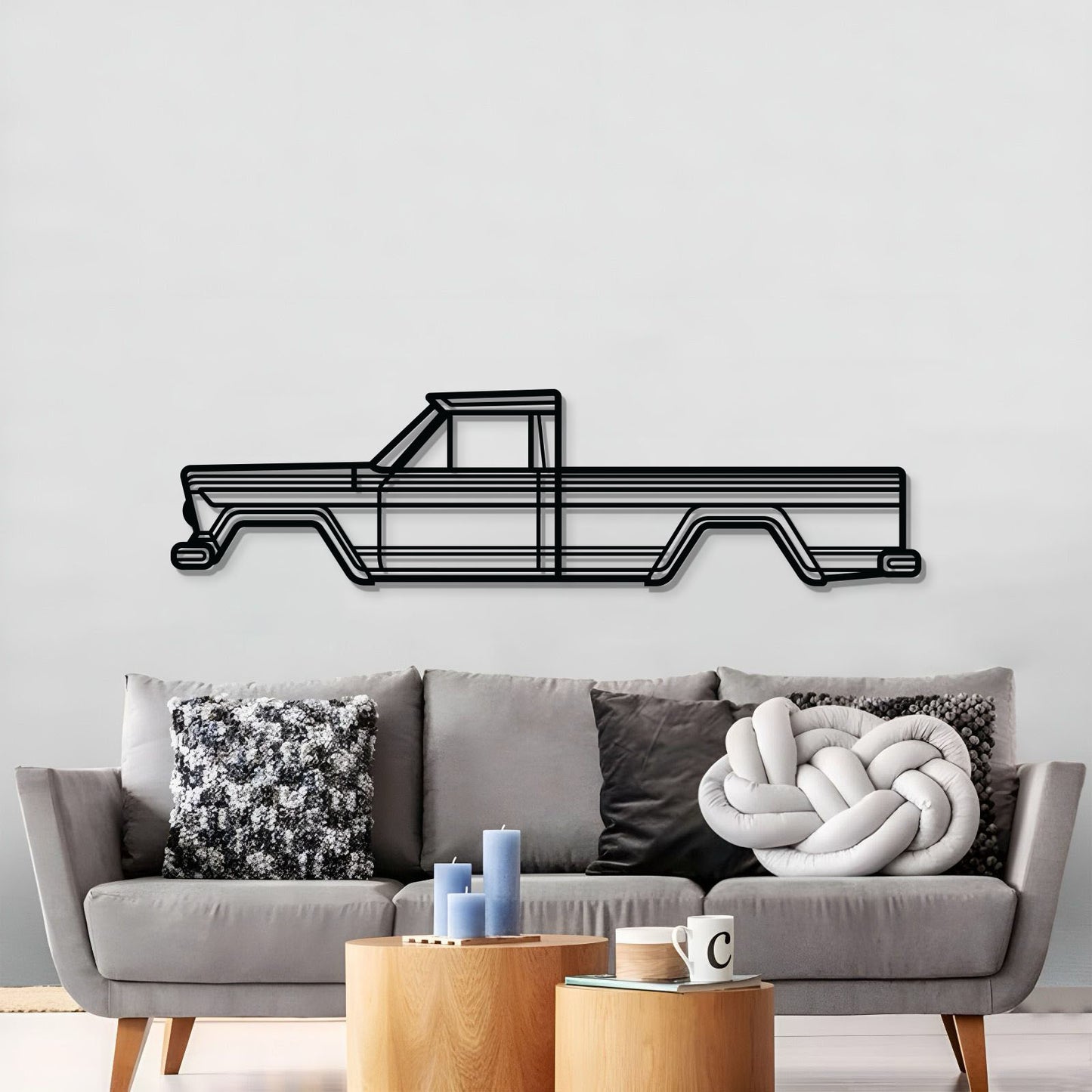 1962 Gladiator SJ Metal Car Wall Art - MT0066
