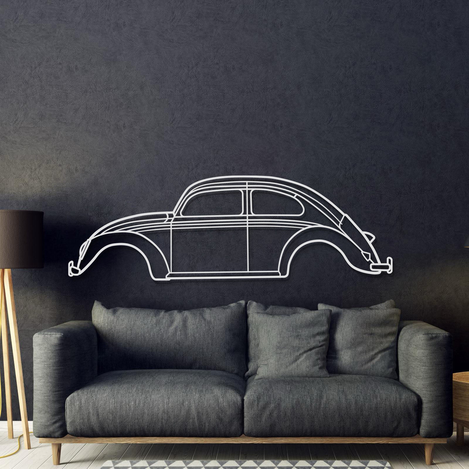 1963 Beetle Metal Car Wall Art - MT0067