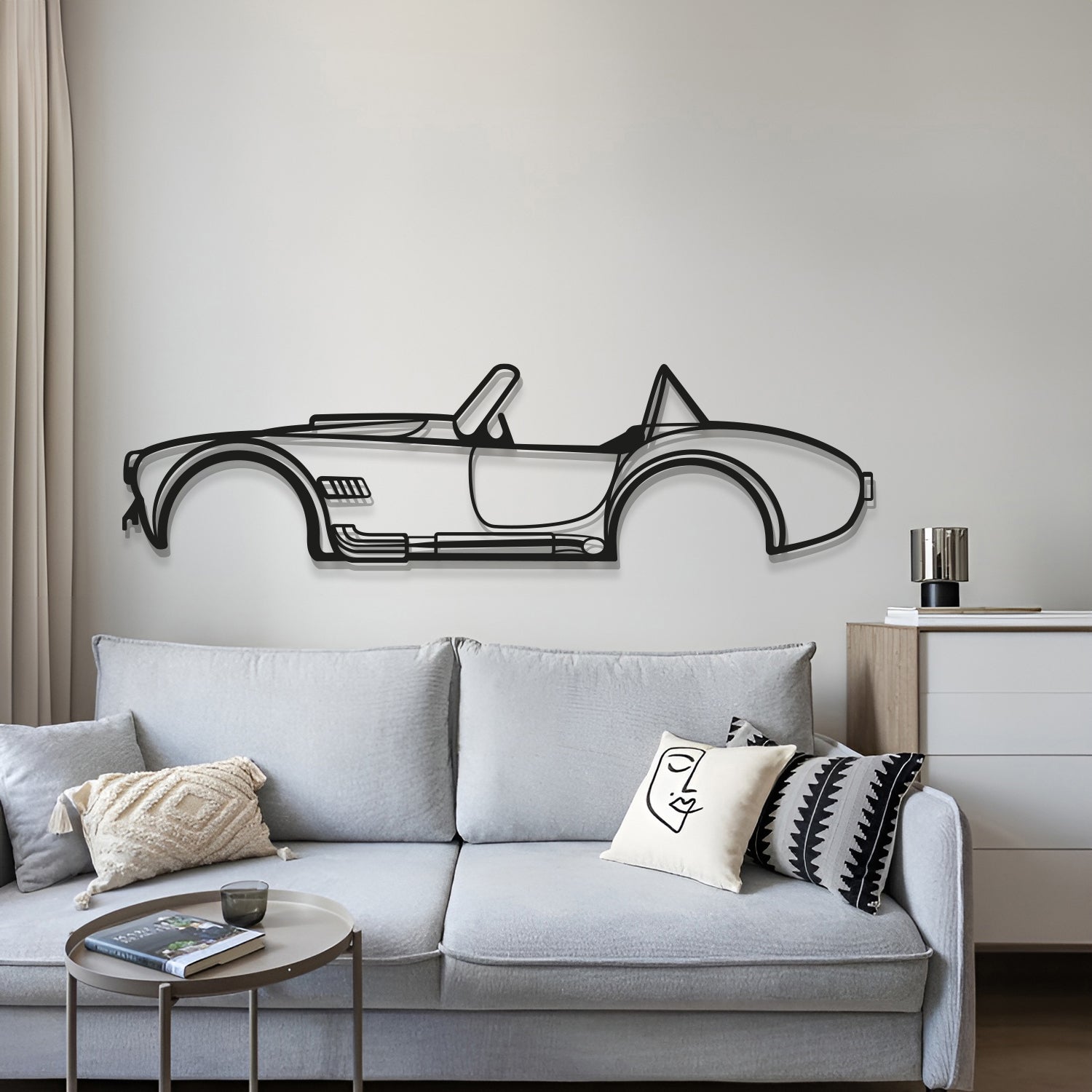 1965 Shelby Cobra Metal Car Wall Art - MT0075