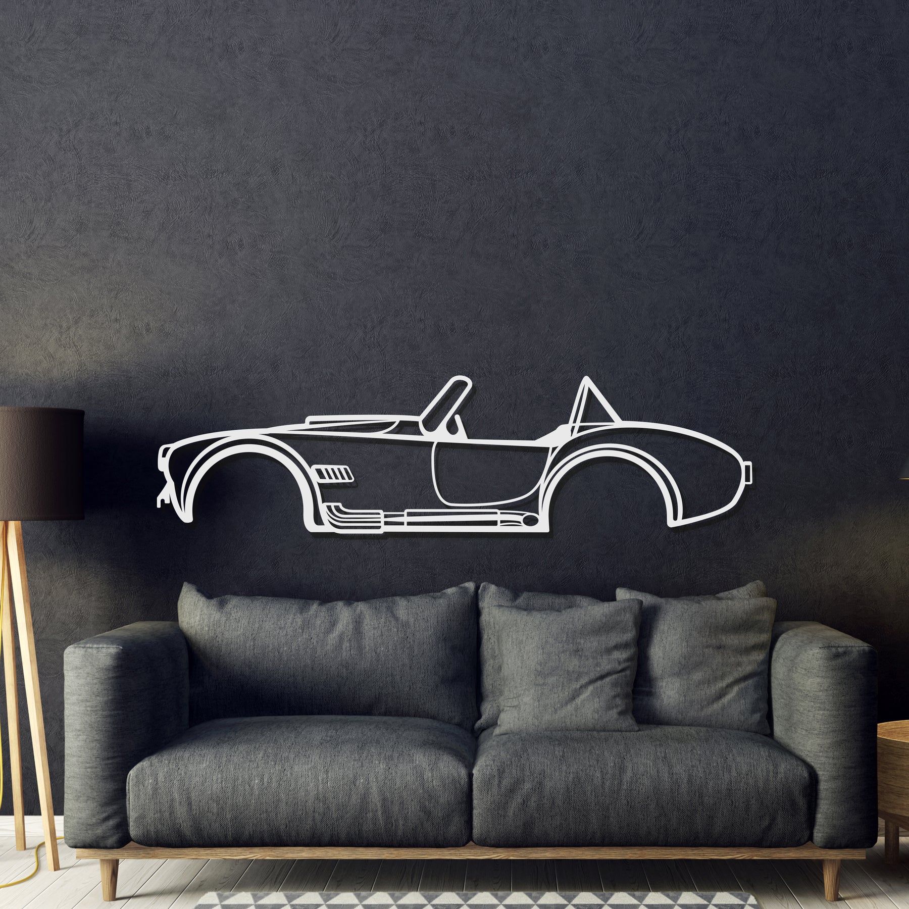 1965 Shelby Cobra Metal Car Wall Art - MT0075