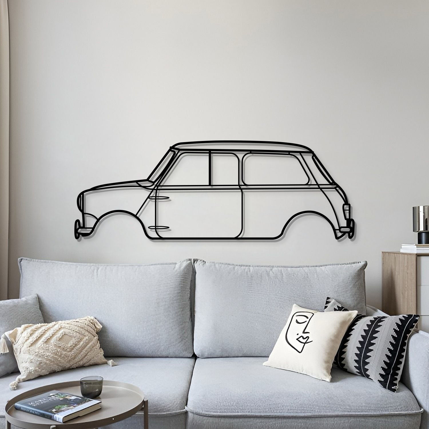 1965 Cooper S Metal Car Wall Art - MT0073