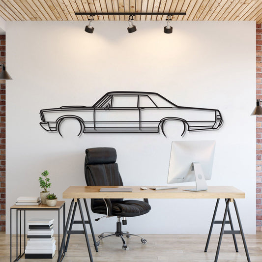 1965 Ford GTO Metal Wall Art Laser Cut 2 Mm Steel Silhouette