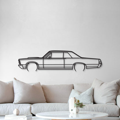1965 Ford GTO Metal Wall Art Lifted 1 Cm From Wall For 3D Effect