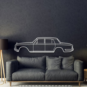 1965 Silver Shadow Metal Car Wall Art - MT0076