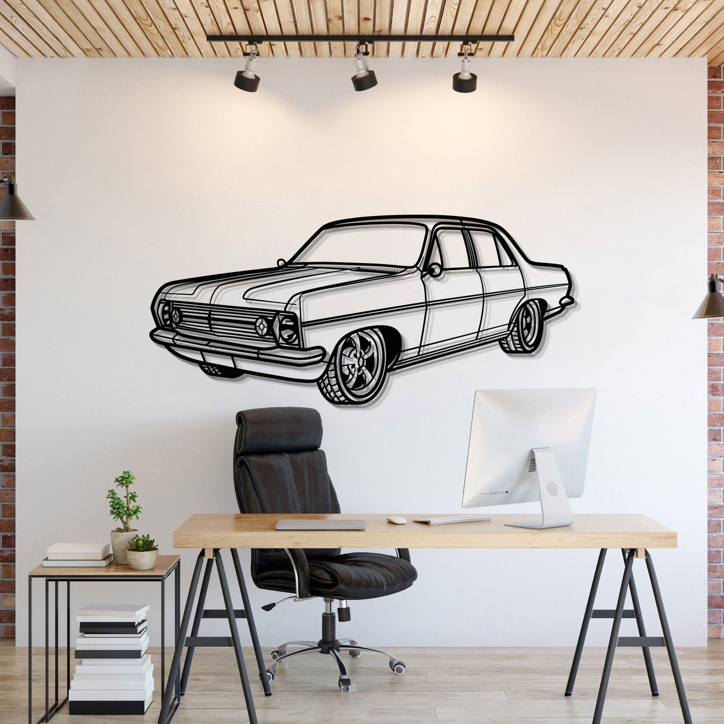 1966 HR Perspektive Metall Auto Wandkunst - MT0447