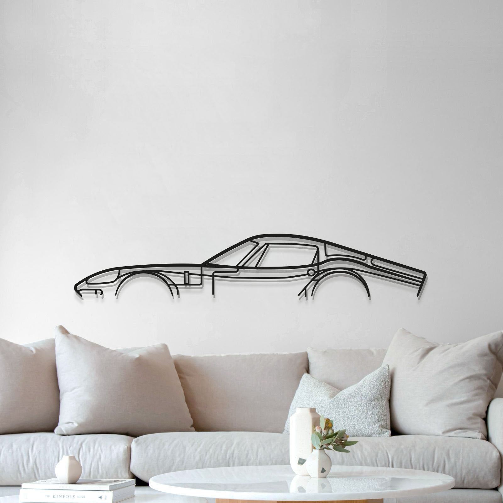 1966 1800 GT Metal Car Wall Art - MT0078