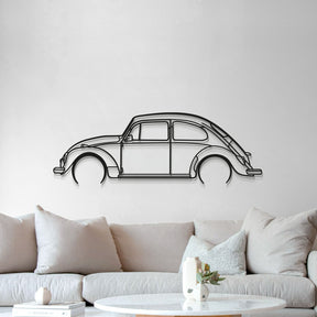 1966 Beetle Detailed Metal Car Wall Art - MT0081