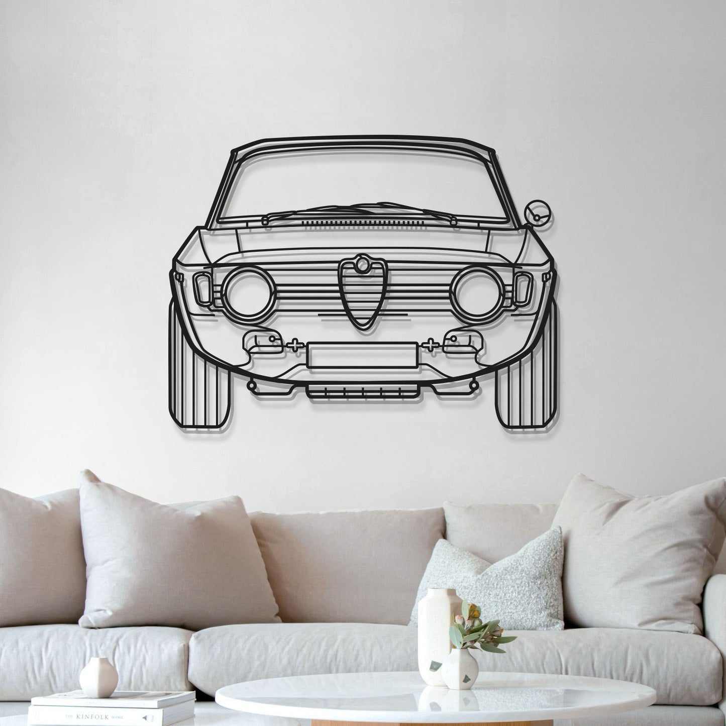 Add bold character to your garage or office through the detailed front design of the 1967 Alfa Romeo Giulia
