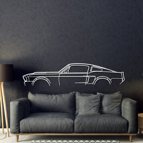 1967 Mustang Metal Car Wall Art - MT0101