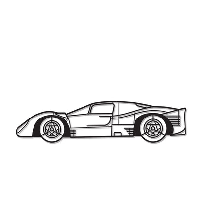 1967 Spa 330 P4 #24 Metall Auto Wandkunst - MT0103