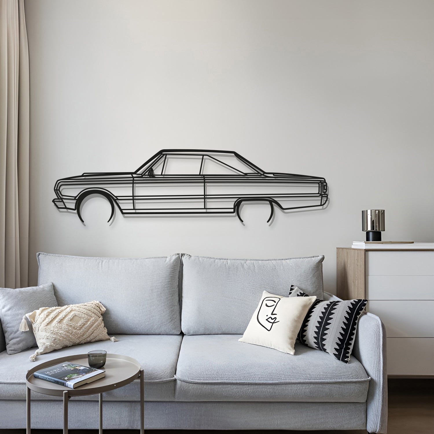 1967 Belvedere GTX Metal Car Wall Art - MT0093