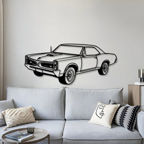 1967 GTO Perspective Metal Car Wall Art - MT1183
