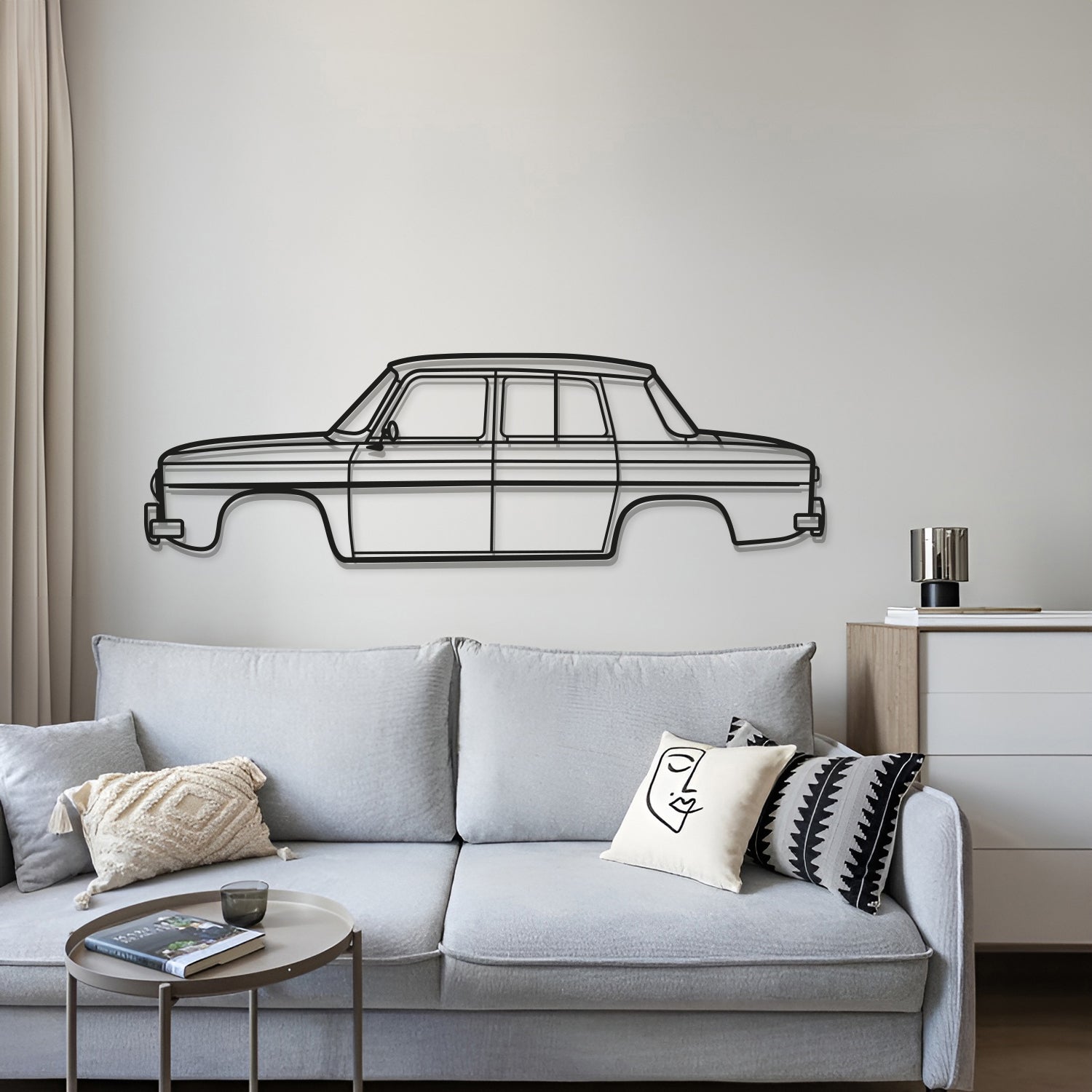 1967 8 Gordini Metal Car Wall Art - MT0097