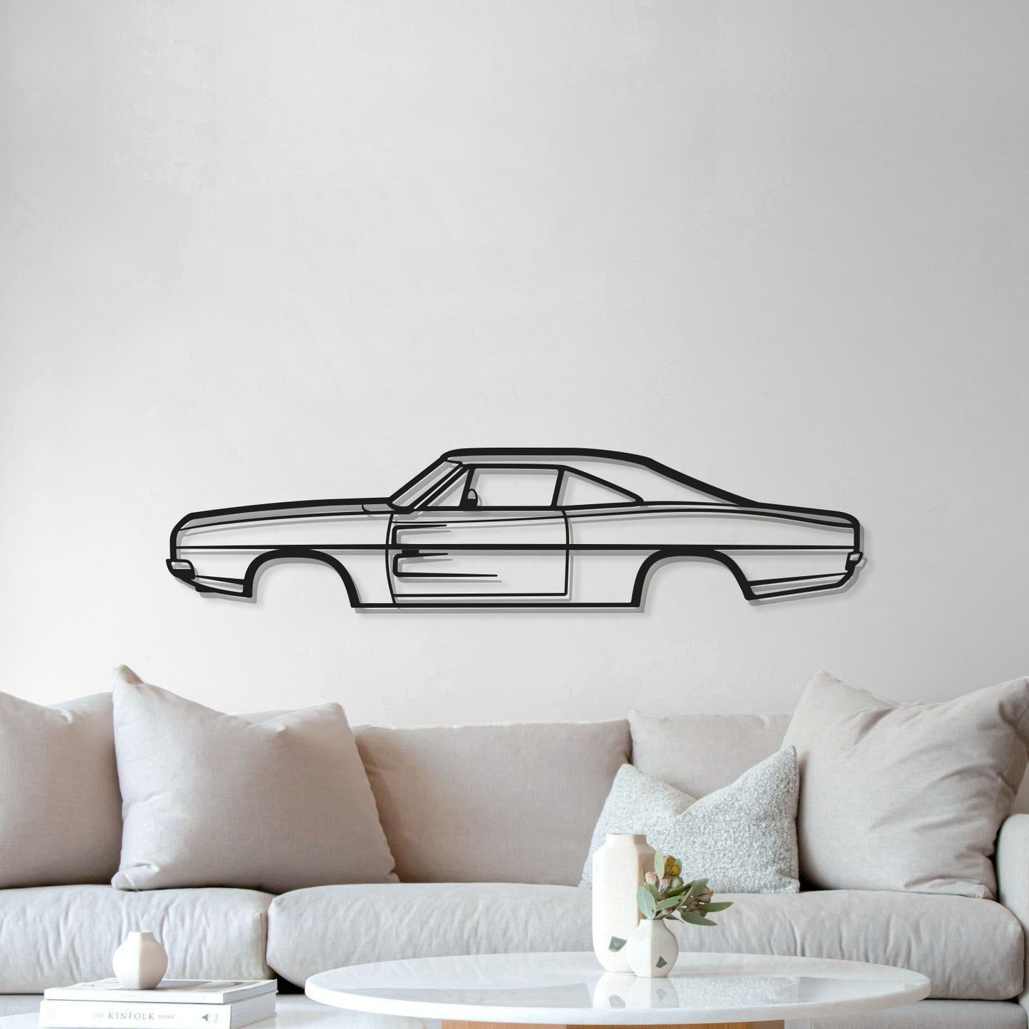 1968 Charger Metal Car Wall Art - MT0107