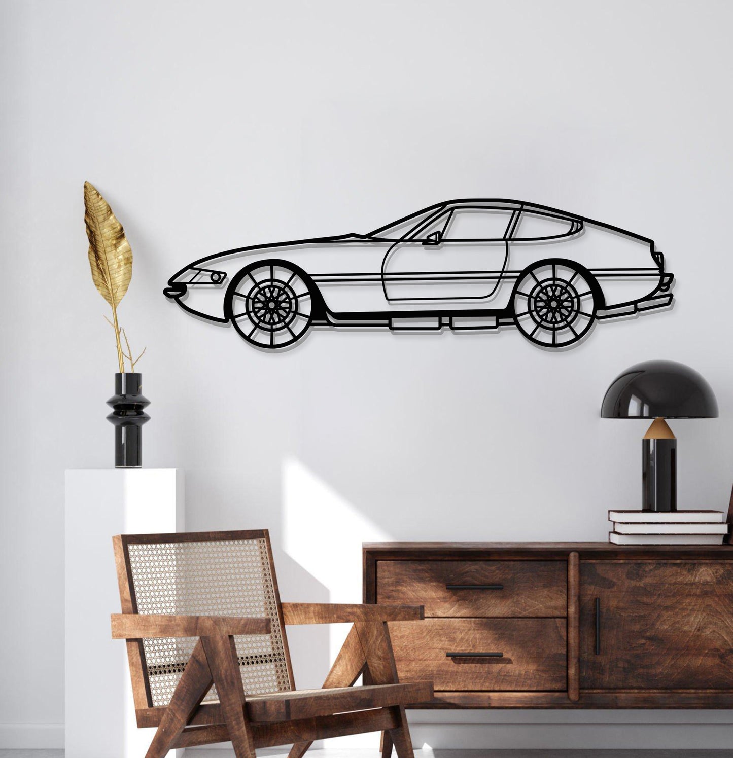1968 365 GTB4 Metall Auto Wandbild - MT0104