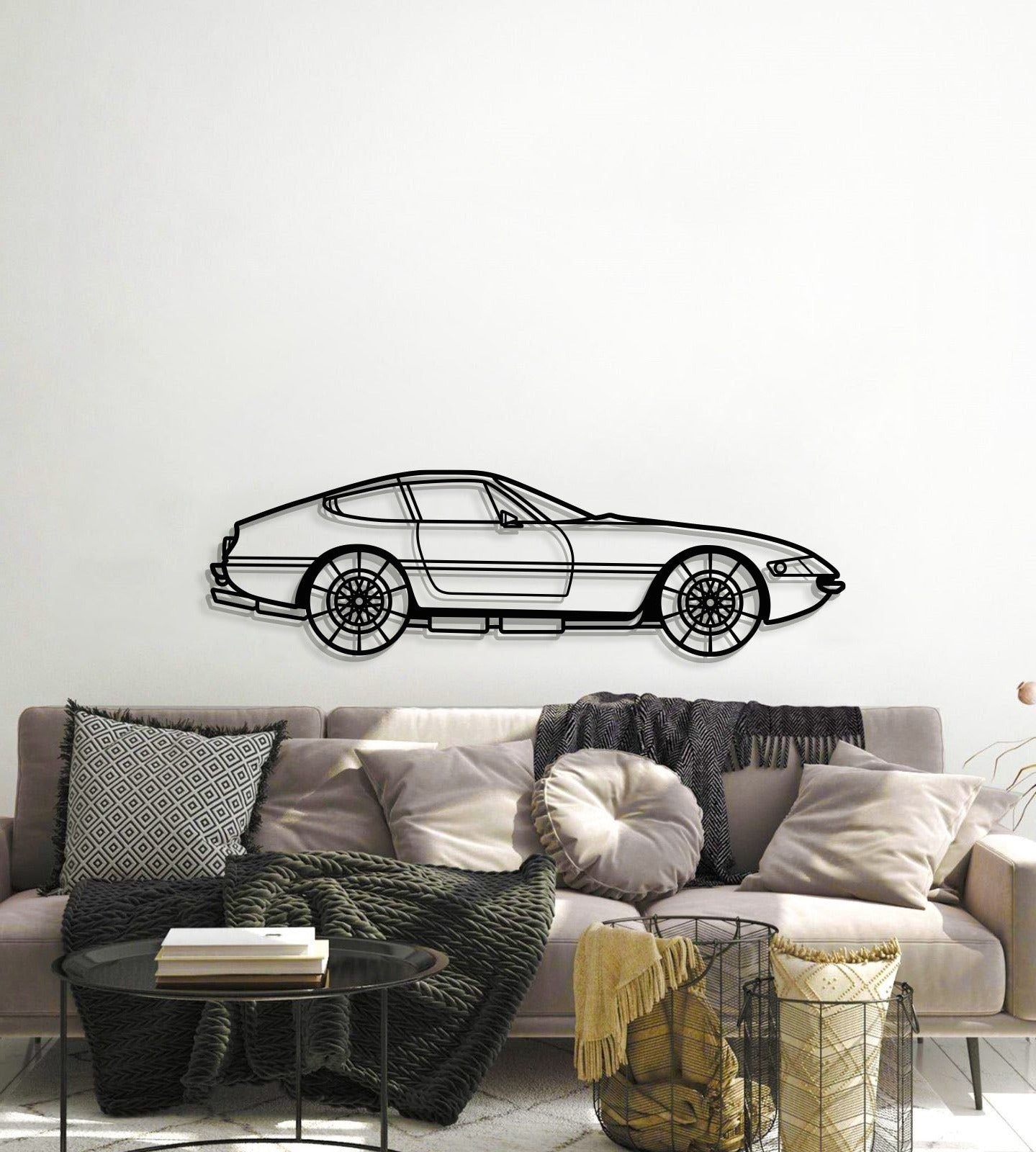 1968 365 GTB4 Metall Auto Wandbild - MT0104