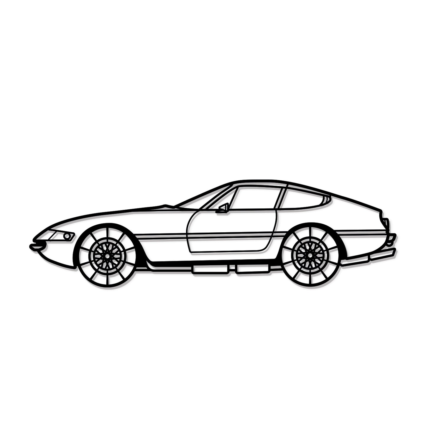 1968 365 GTB4 Metall Auto Wandbild - MT0104