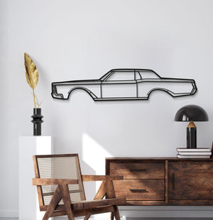 Continental Mark III (1968) laser‑cut metal wall décor – vintage flagship American coupe profile