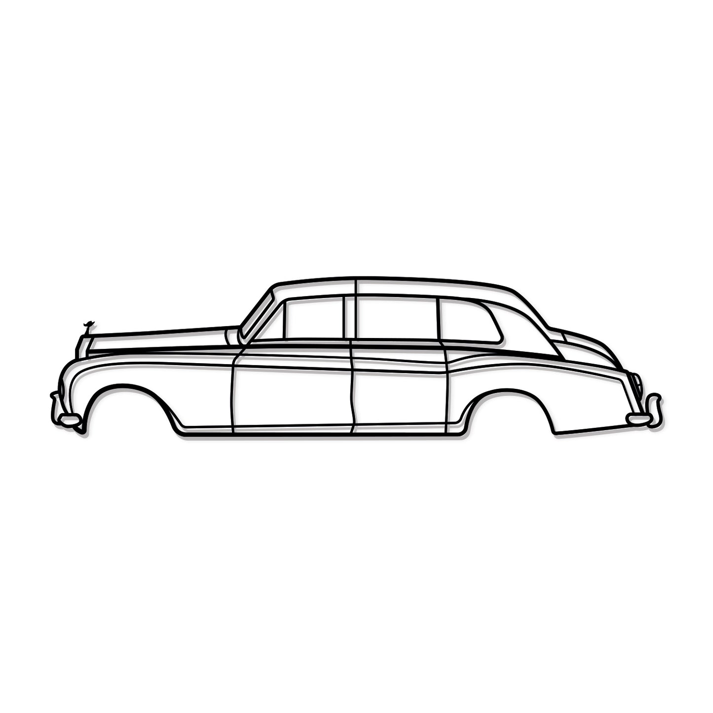 1968 Phantom VI Metall Auto Wandkunst - MT0114