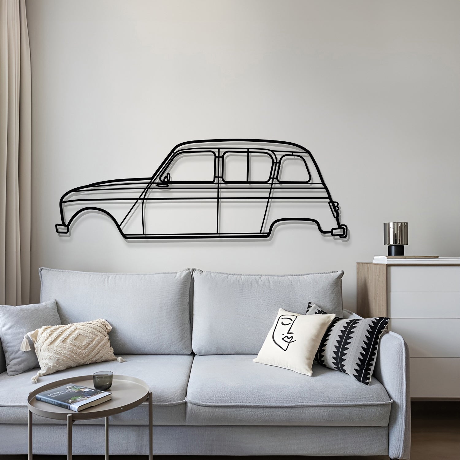 1968 4L Export Metal Car Wall Art - MT0105