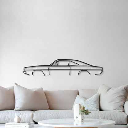 1969 Charger Classic Metal Car Wall Art - MT0118