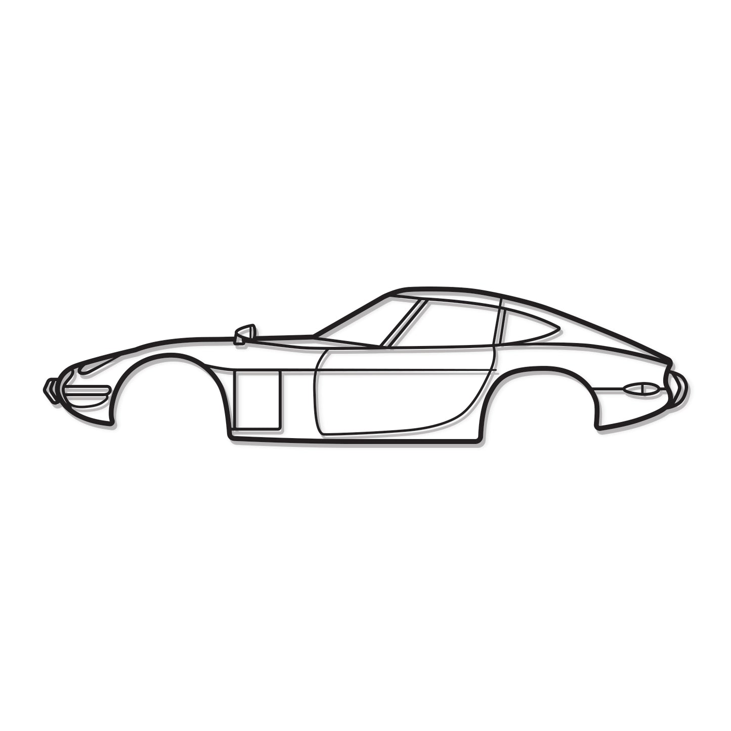 1969 2000GT Metallauto Wandkunst - MT0115
