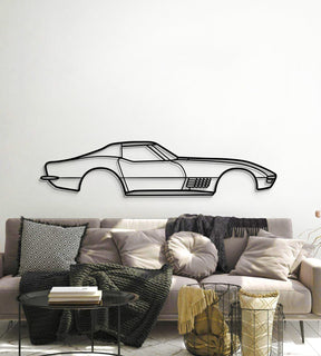 1970 Corvette ZR-1 Metal Car Wall Art - MT0131