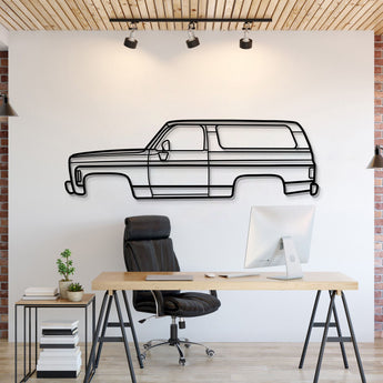1970 GMC Jimmy Metal Wall Art Silhouette Classic Fullsize SUV