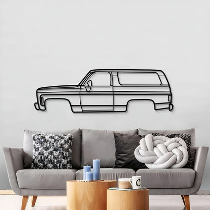 Handcrafted Metal Wall Art Of 1970 GMC Jimmy Removable Hardtop Design