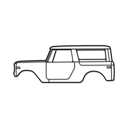 1970 Scout 800A metal wall art – elevated design with hidden screws and textured finish 