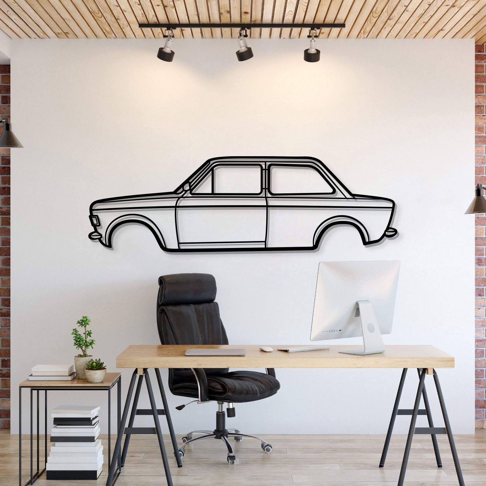 1971 128 Metal Car Wall Art - MT0178