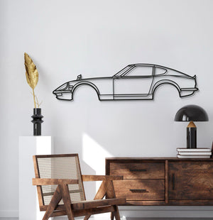 Fairlady 240 ZG (1971) laser‑cut metal wall décor – vintage Japanese homologation special profile