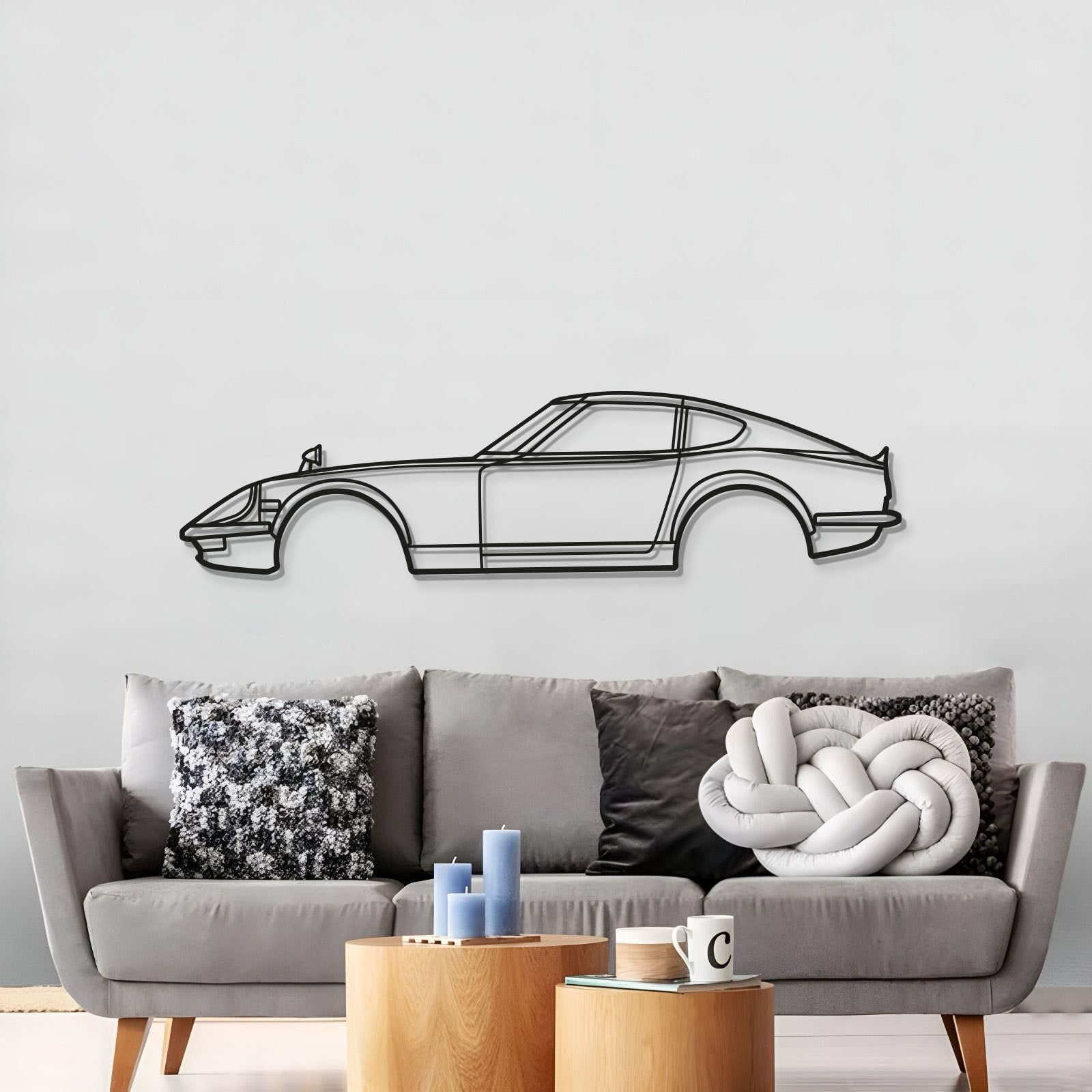 1971 Fairlady 240 ZG Metal Car Wall Art - MT0141