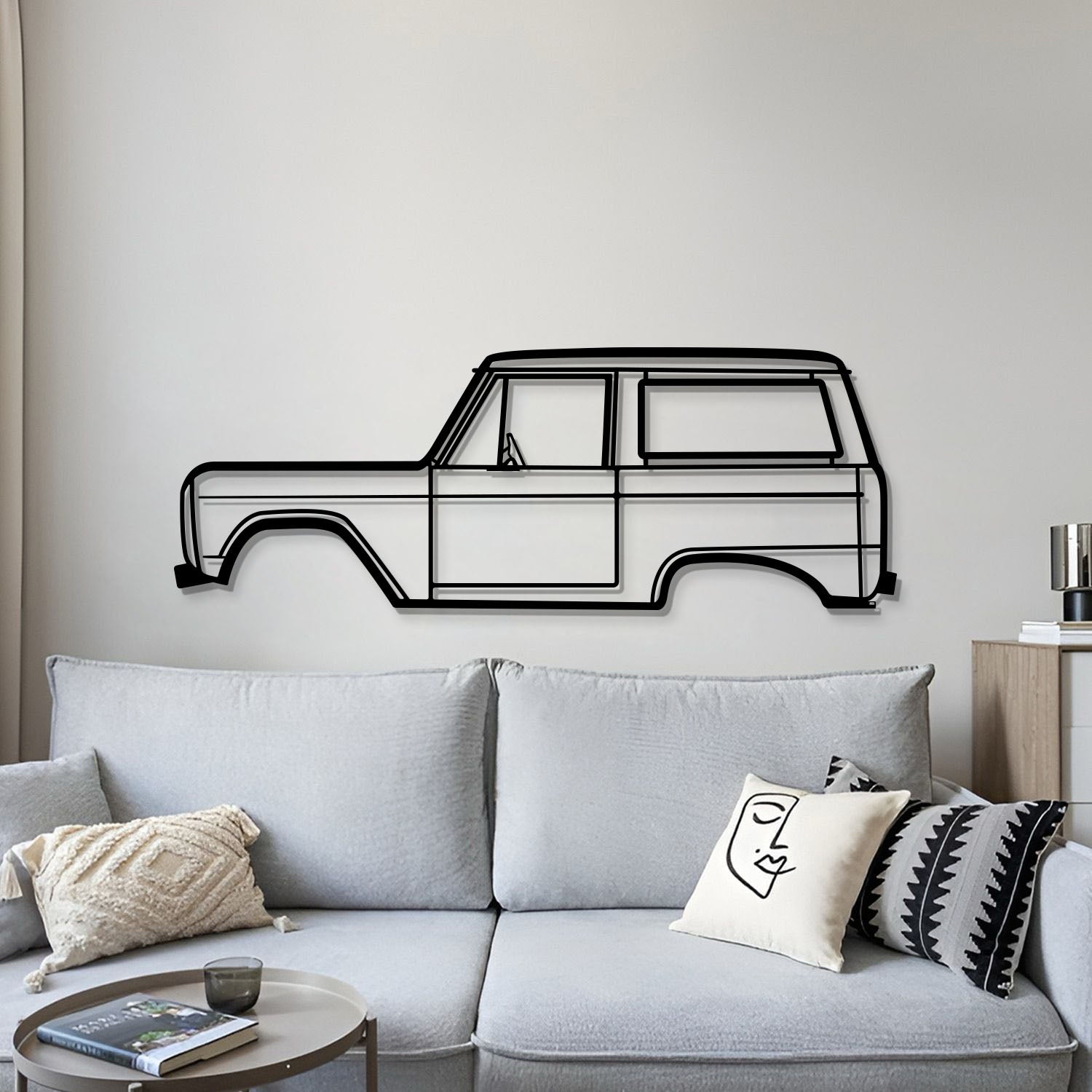 1972 Bronco Metal Car Wall Art - MT0145