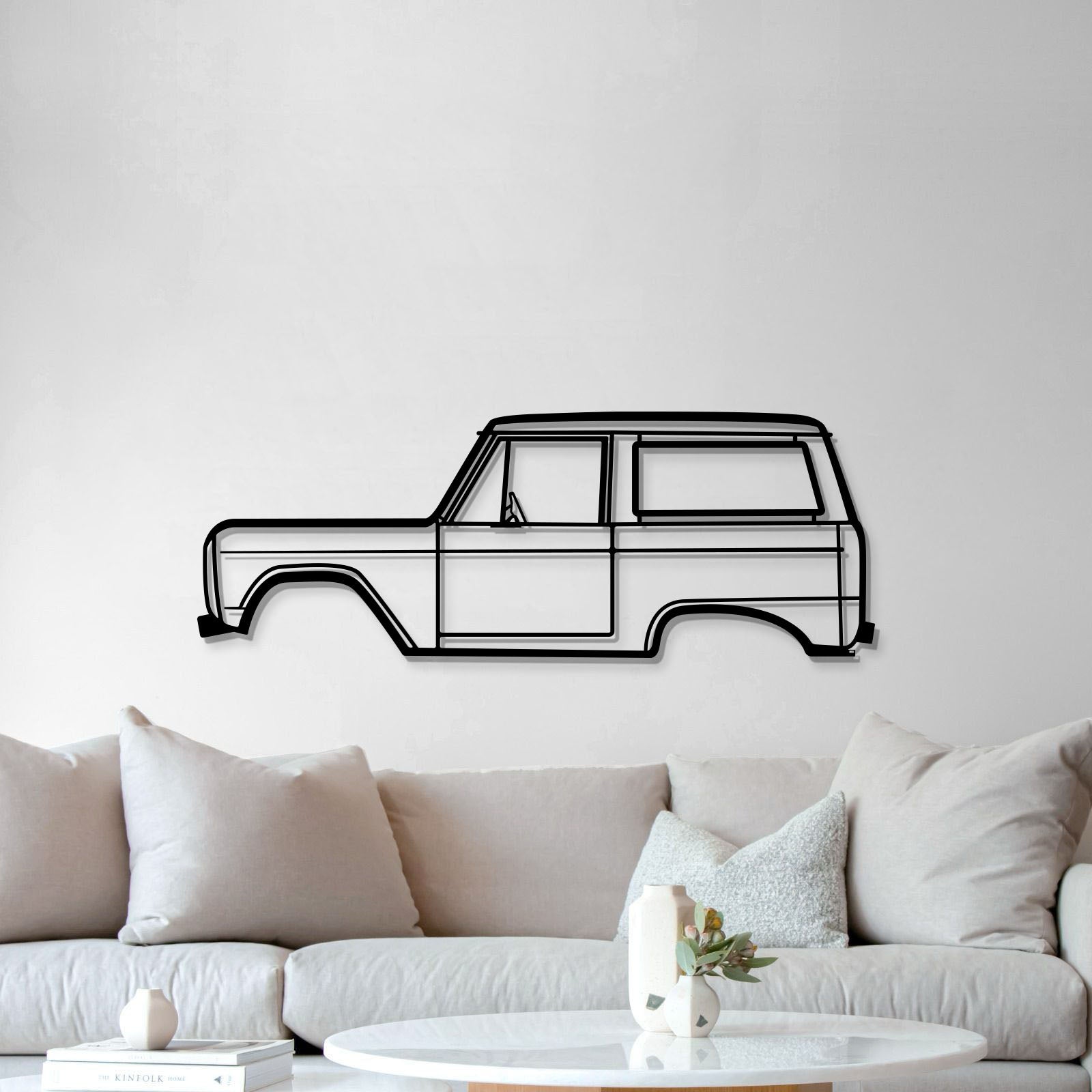 1972 Bronco Metal Car Wall Art - MT0145