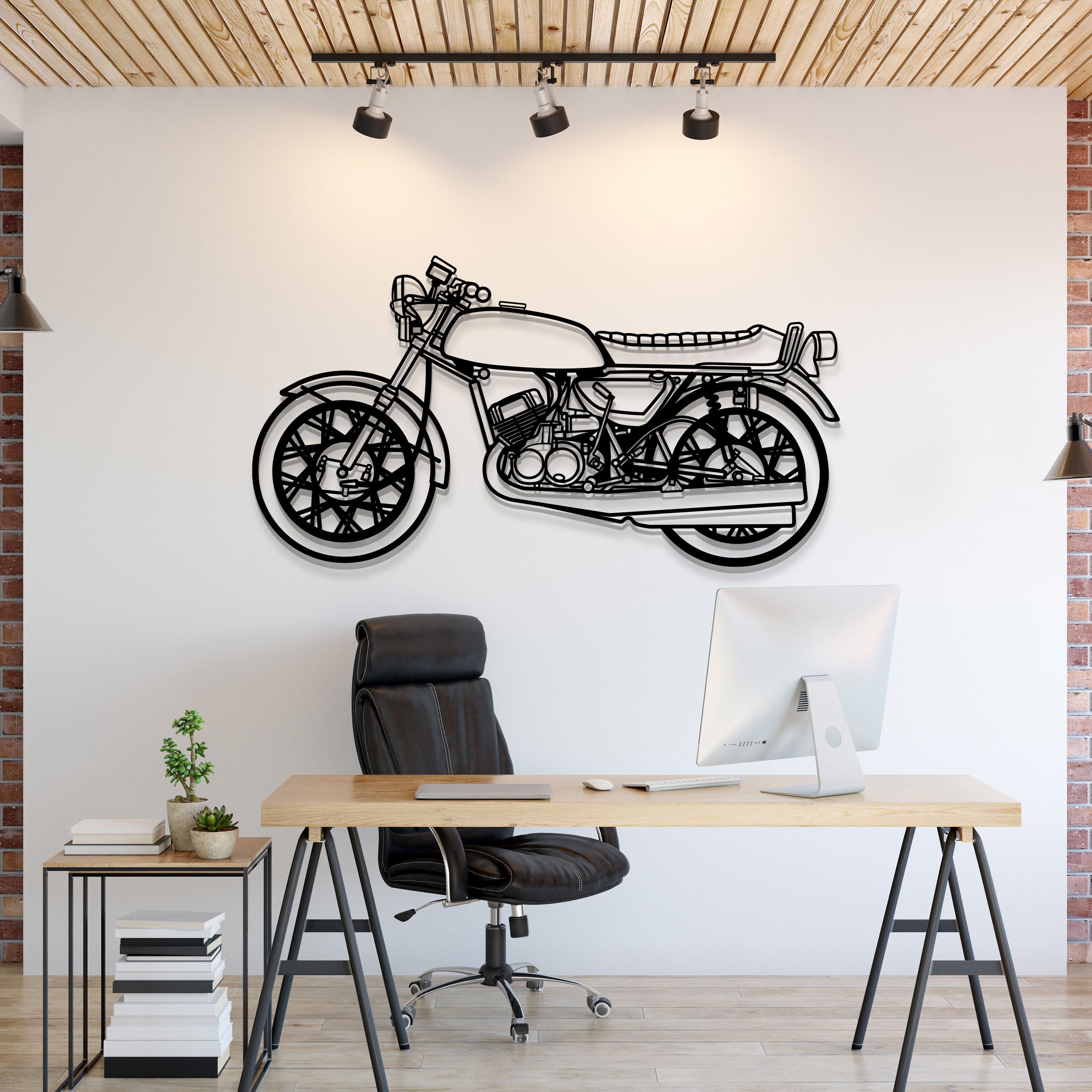 1972 500 Metal Motorcycle Wall Art - MT1402