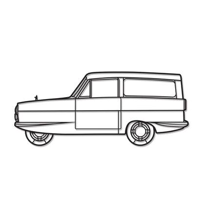 1972 Reliant Supervan III Metall Auto Wandkunst - MT0149
