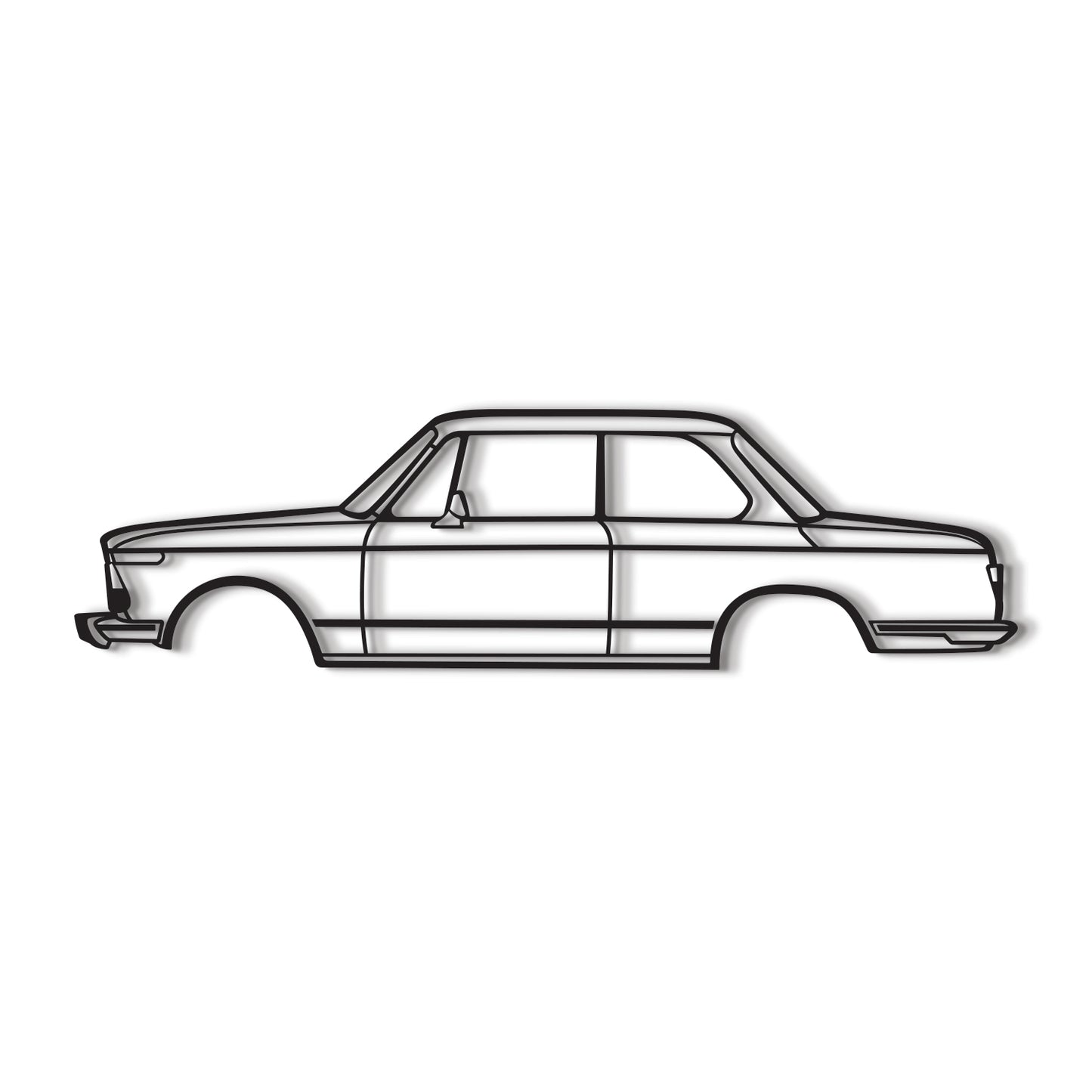 1973 BMW 2002 Ti High Quality Laser‑Cut Steel Wall Decor