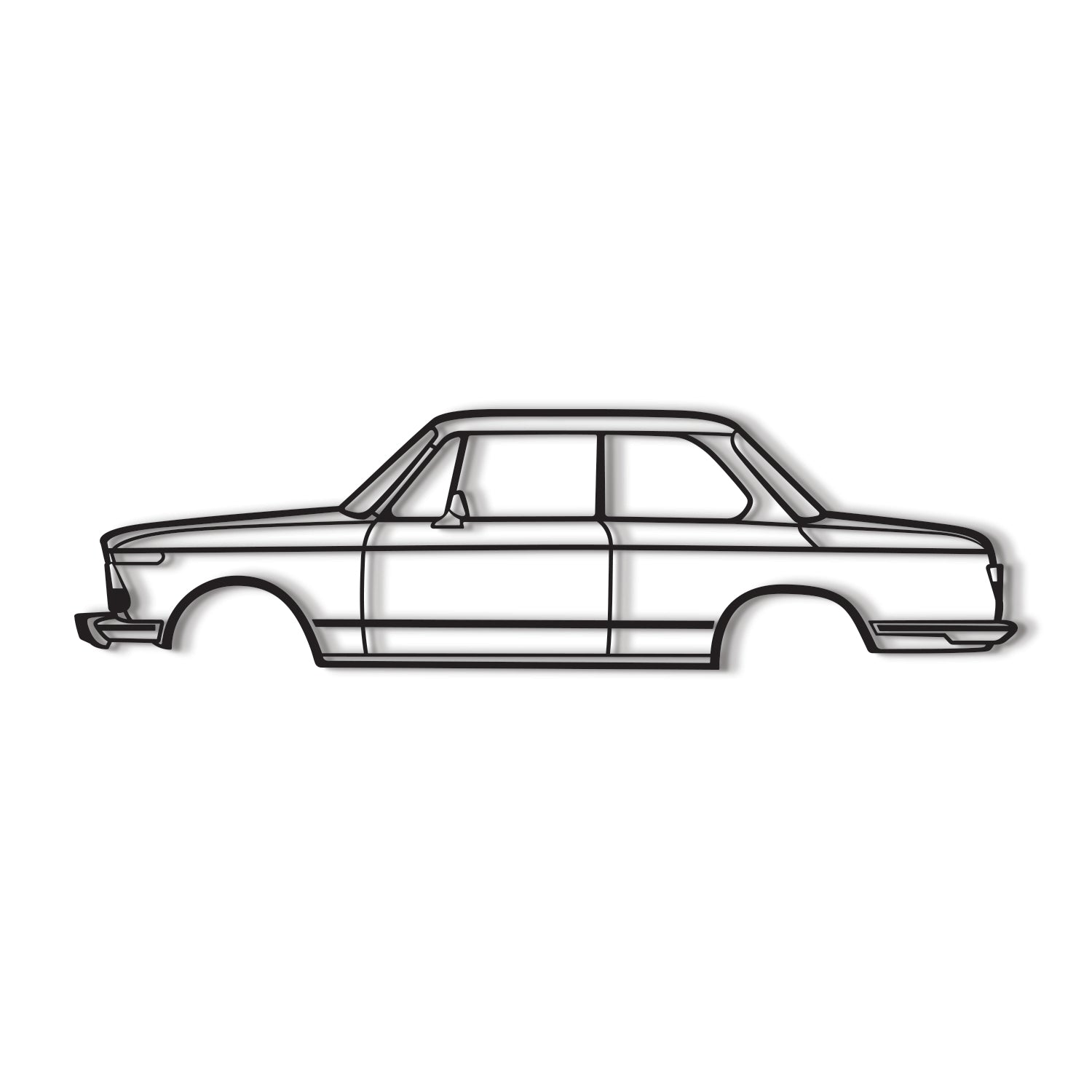 1973 BMW 2002 Ti High Quality Laser‑Cut Steel Wall Decor