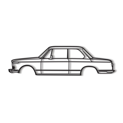 1973 BMW 2002 Ti High Quality Laser‑Cut Steel Wall Decor