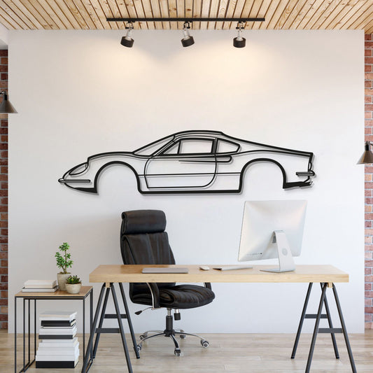 1973 Dino Metal Car Wall Art - MT0153