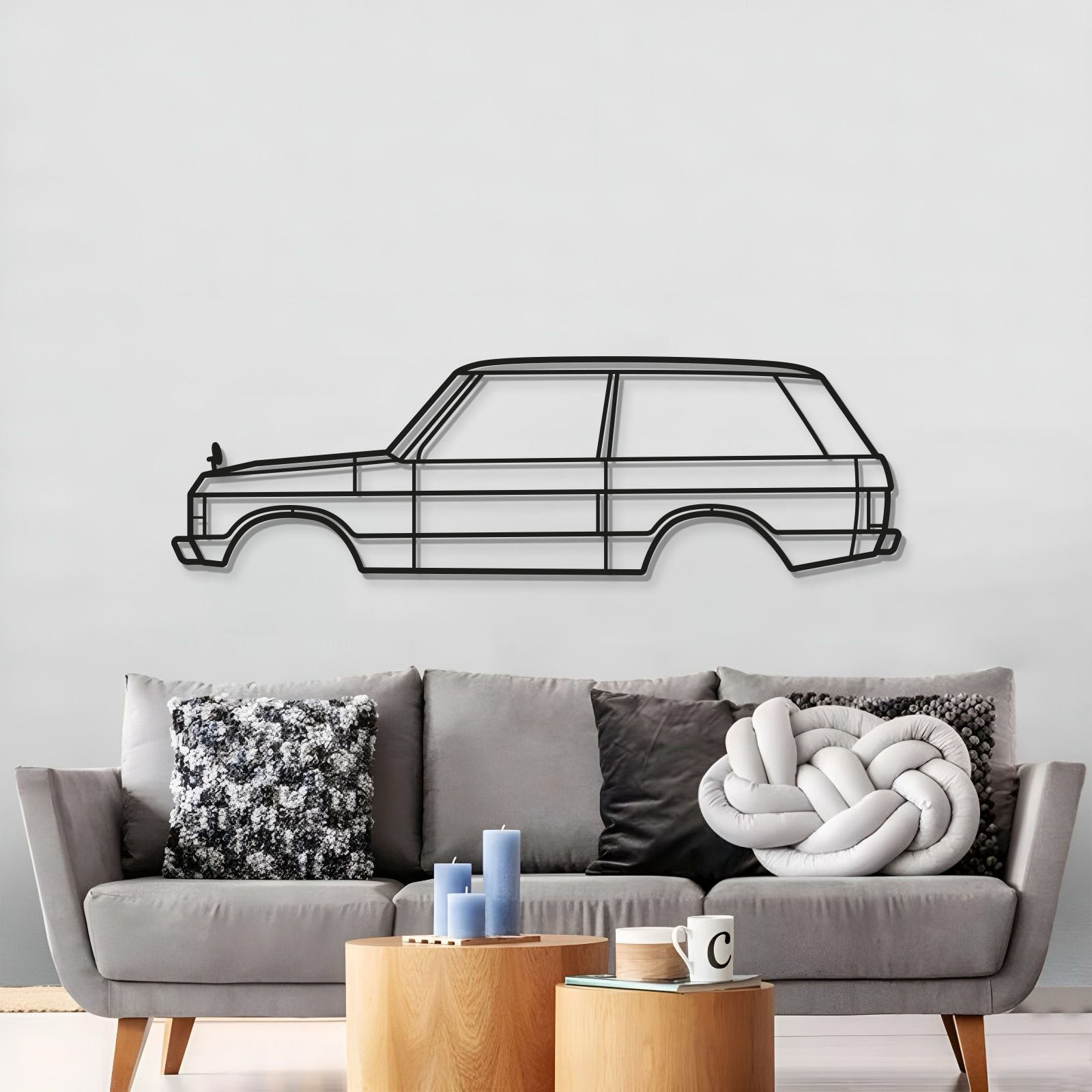 1973 Range Rover Metal Car Wall Art - MT0157