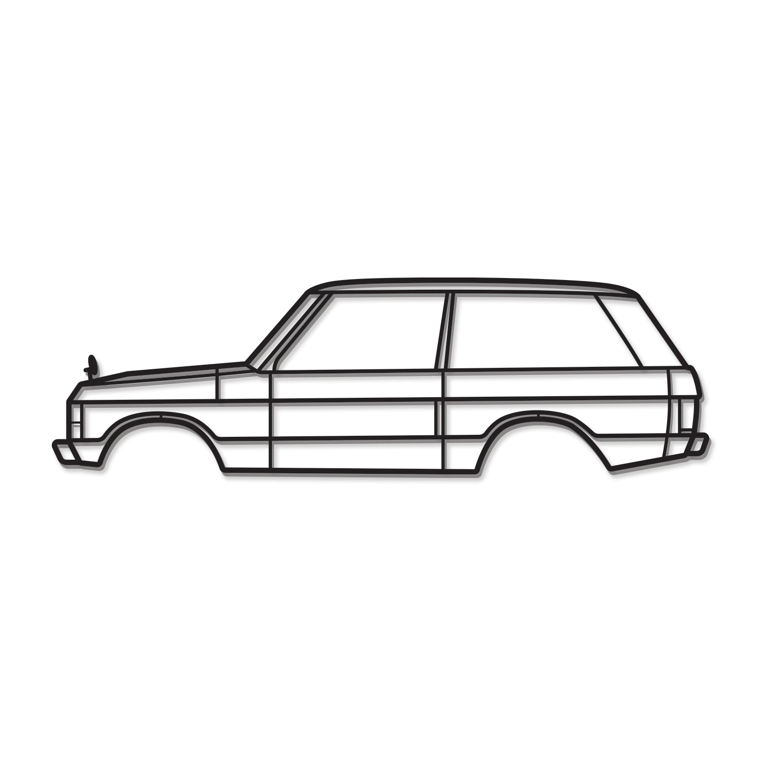 1973 Range Rover Metal Car Wall Art - MT0157
