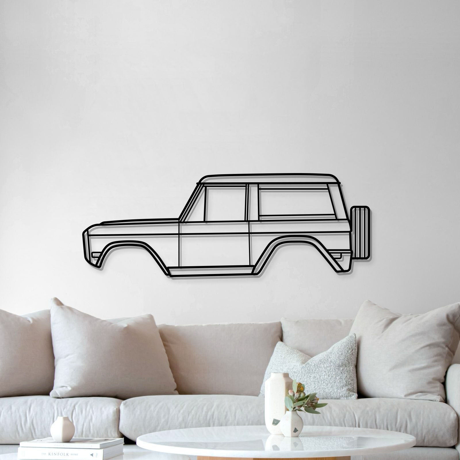 1975 Bronco Metal Car Wall Art - MT0164