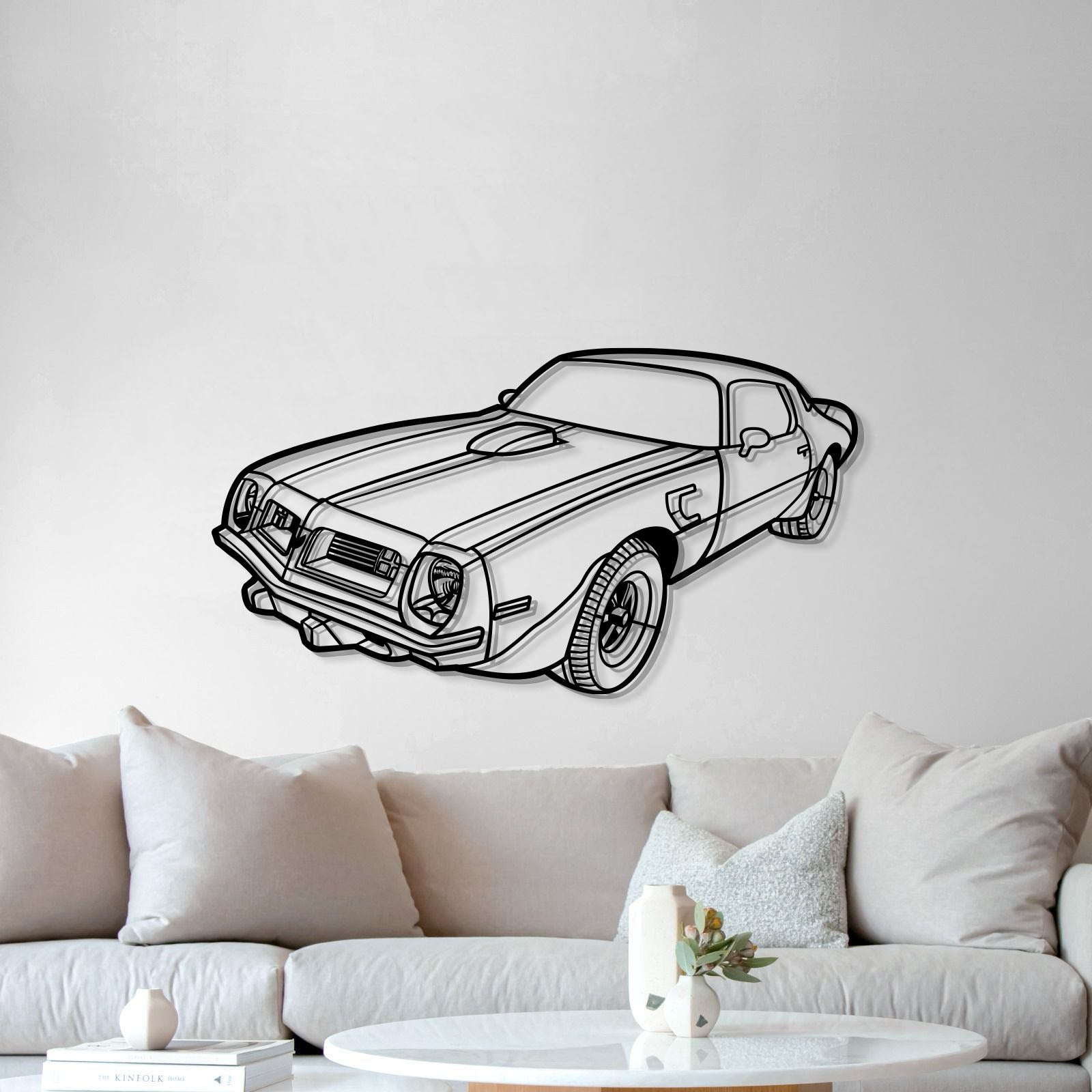 1975 Transam Perspective Metal Car Wall Art - MT1284