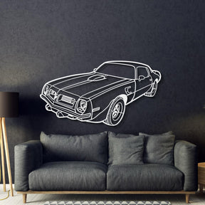 1975 Transam Perspective Metal Car Wall Art - MT1284